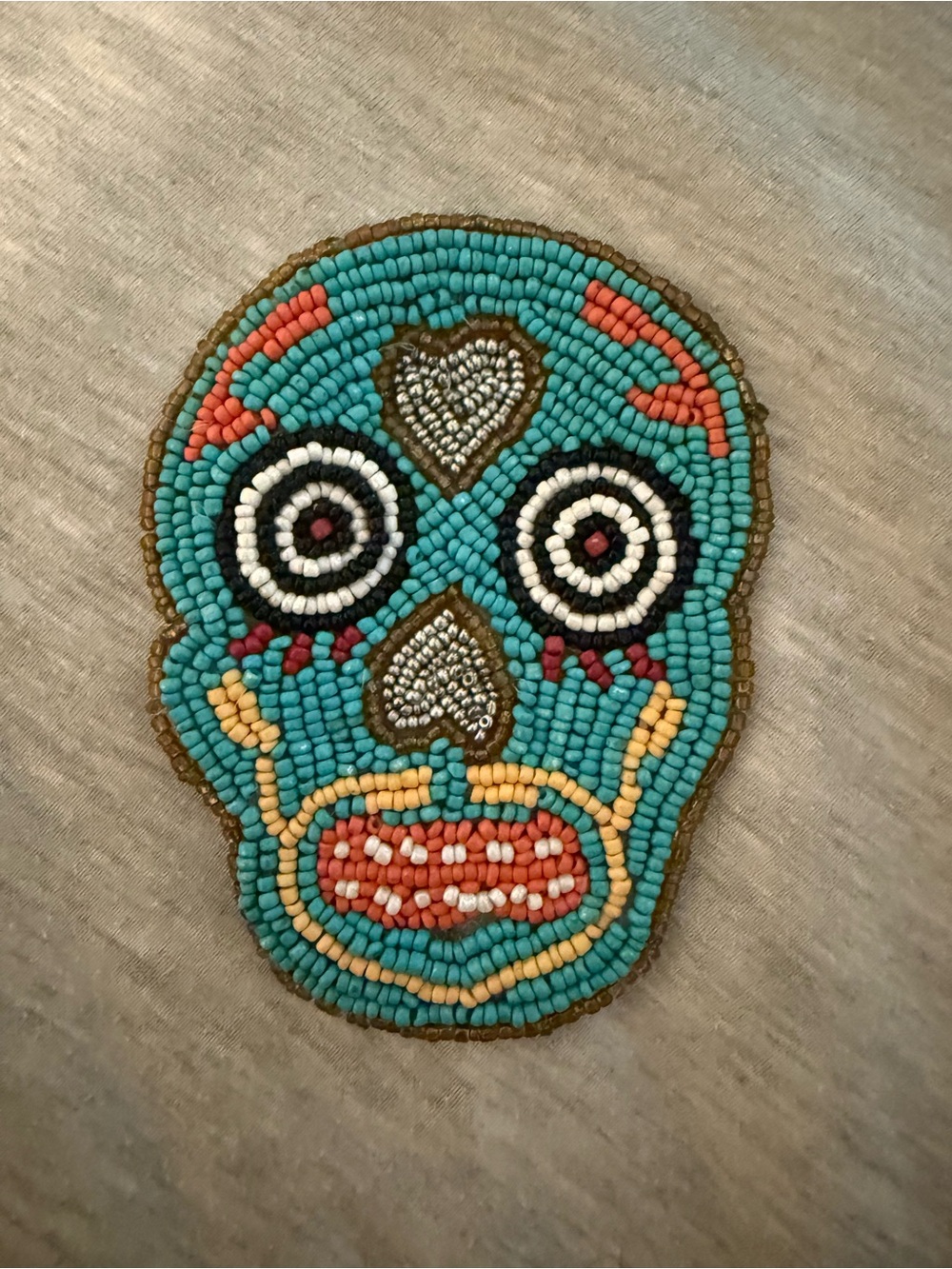 Beaded skull patch - Picture 7 of 8